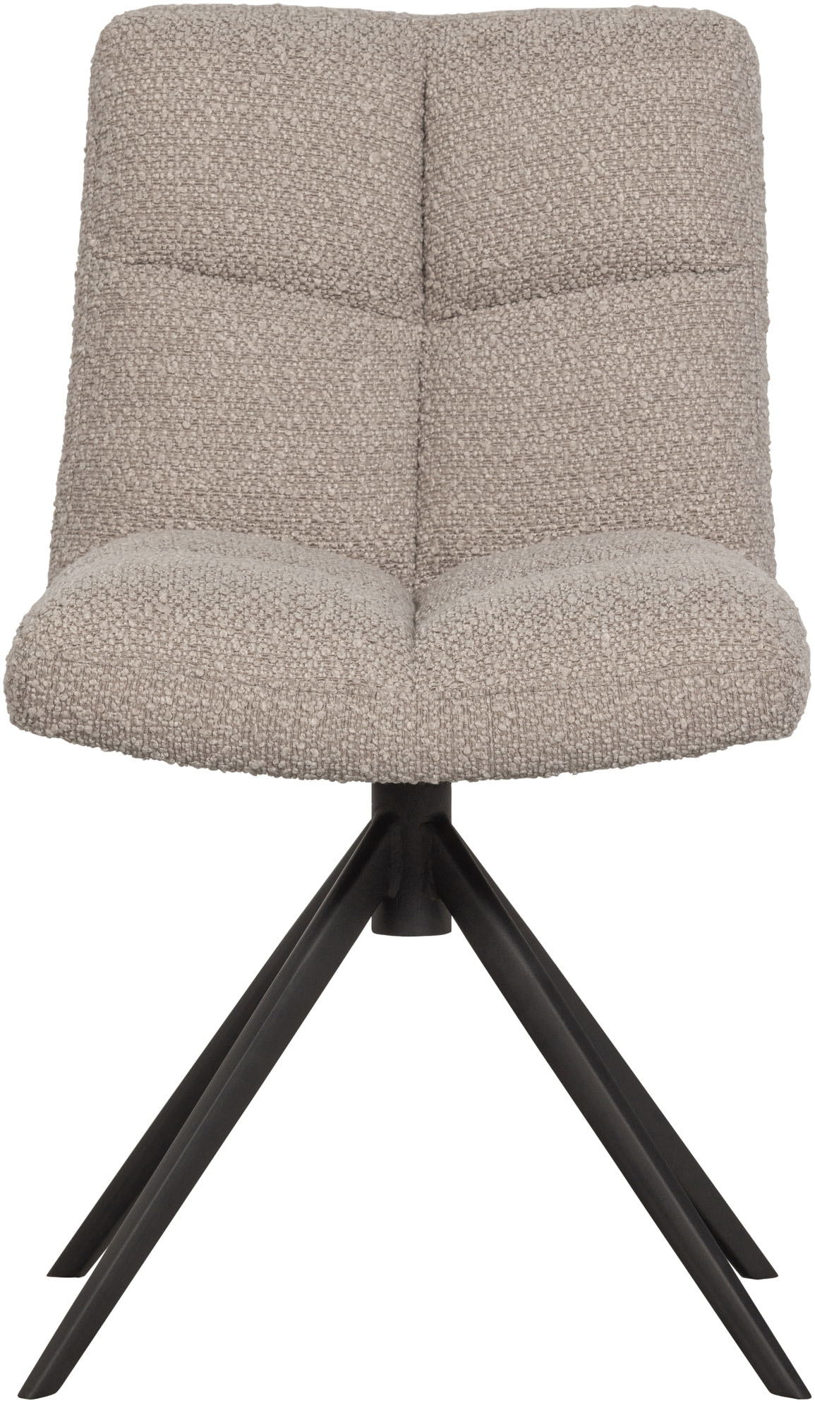 Drehstuhl WOOOD "Vinny", beige (sand), B:48cm H:80cm T:45cm, Polyester, Stühle, Drehstuhl, mit Drehfuß, Breite 48 cm