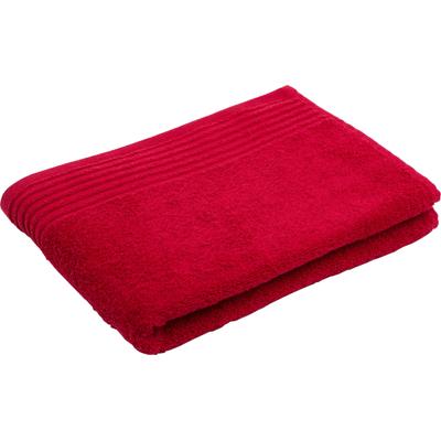 Gästehandtuch GÖZZE "Hanna", rot, B:30cm L:50cm, Walkfrottier, Obermaterial: 100% Baumwolle, Handtücher (Packung), Set, Uni Farben, strukturierte Bordüre, 100% Baumwolle Image