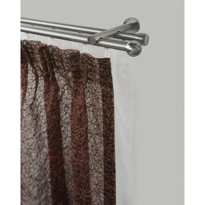 Gardinenstange GARESA "KUGEL", silber (edelstahlfarben), L:450cm Ø:16mm, Eisen, Gardinenstangen, Innenlauf-Vorhanggarnitur, verlängerbar, Kugel, edelstahl optik Image