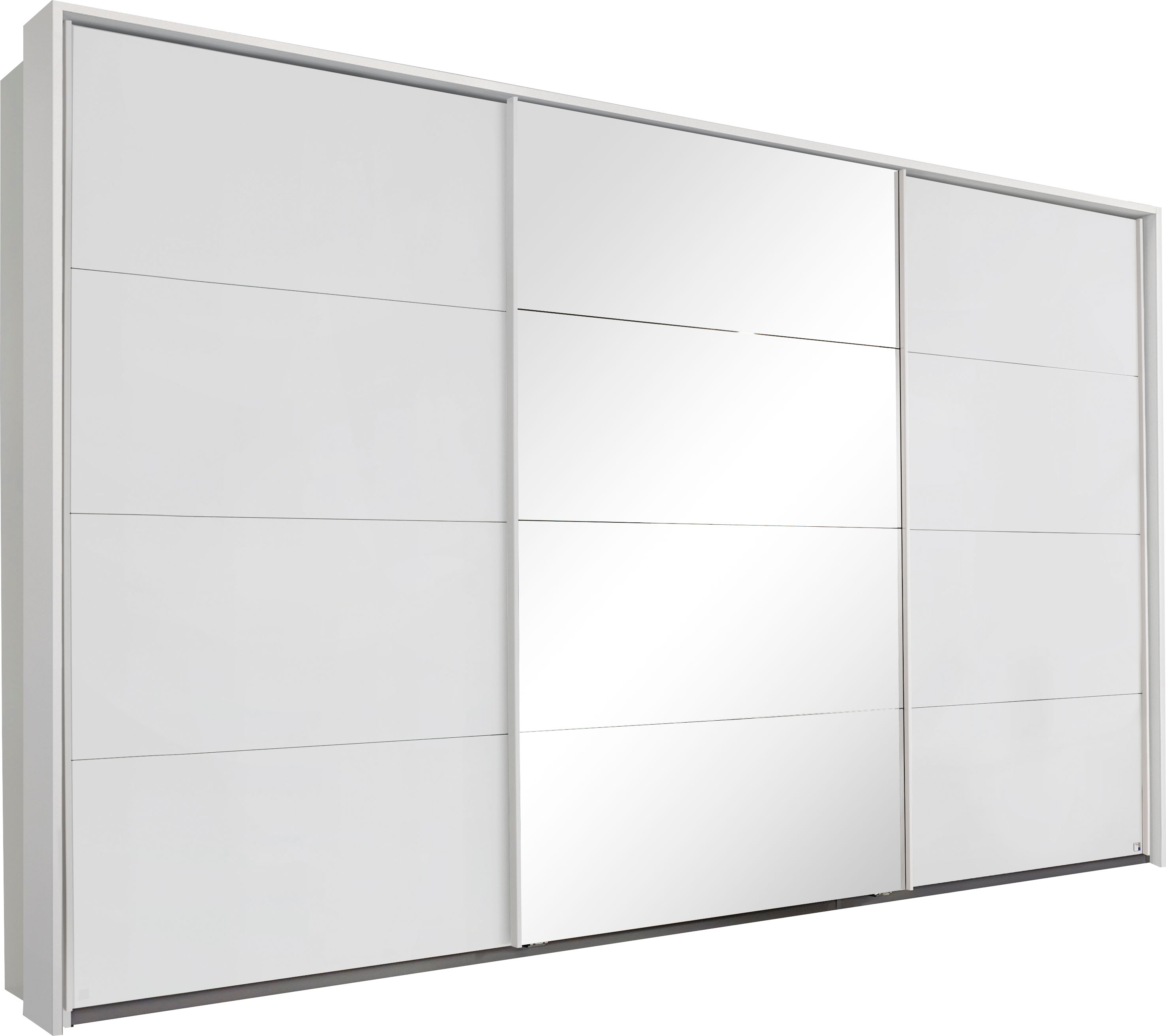 Schwebetürenschrank RAUCH "Kleiderschrank Schrank Garderobe Schlafzimmerschrank TUBONA", weiß, B:368cm H:214cm T:64cm, Holzwerkstoff, Schränke, Schwebetürenschrank Kleiderschrank, mit umfangreicher Innenausstattung und Passepartout MADE IN GERMANY