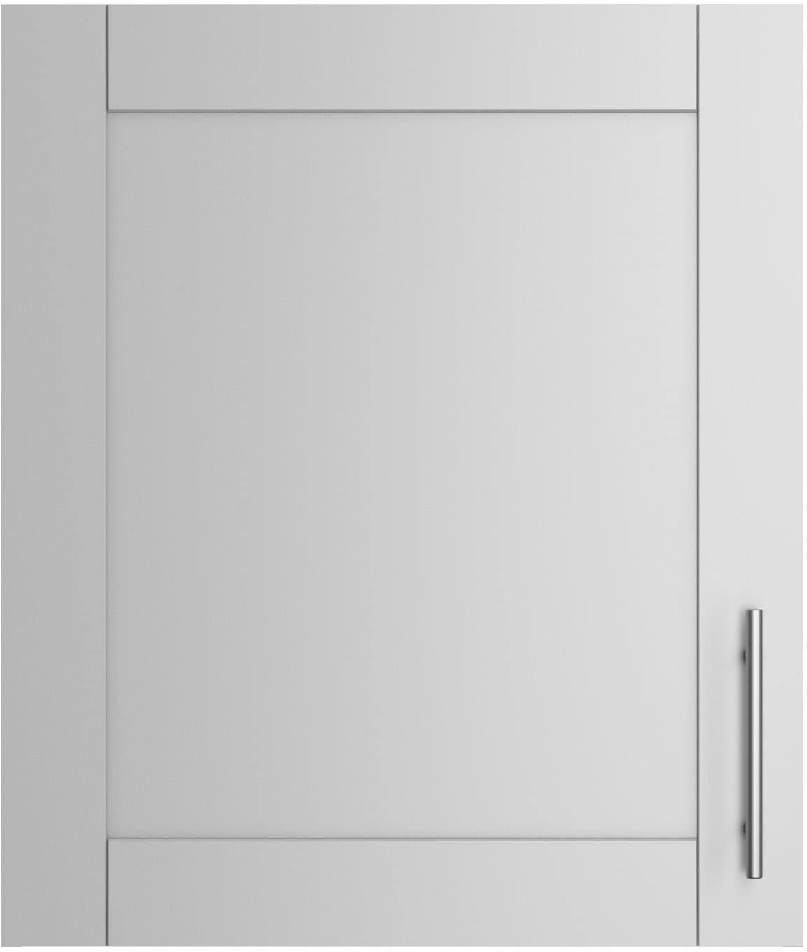 Hängeschrank KOCHSTATION "KS-Ahus", grau (hellgrau matt, hellgrau), B:60cm H:70,4cm T:34,9cm, Schränke, Hängeschrank, Breite 60 cm