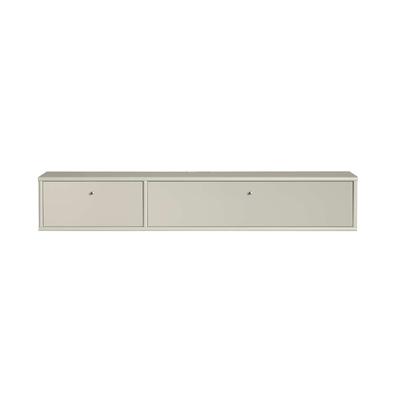 TV-Board HAMMEL FURNITURE "Mistral Fernsehschrank, Medienmöbel, Hängend", beige, B:133cm H:22,4cm T:32,5cm, Massivholz, MDF, Spanplatte, Sideboards, Schublade und Klapptür, Lowboard, B: 133 cm Image