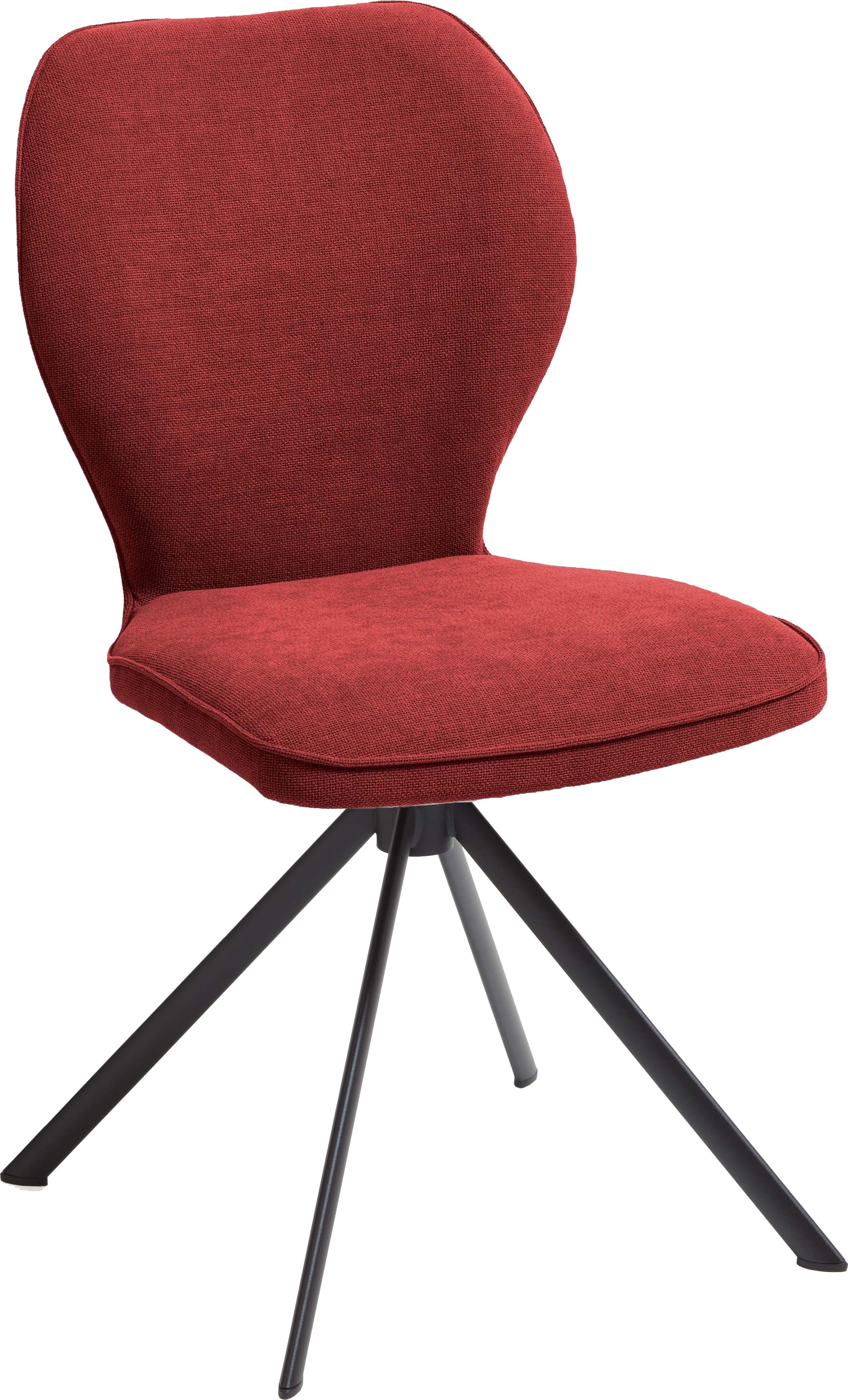 Schalenstuhl NIEHOFF SITZMÖBEL "Colorado", orange (terracotta, schwarz), 2 Stk., ohne Drehfunktion,ohne Armlehnen, Polyester, Stühle, 100% recycelten PET-Flaschen