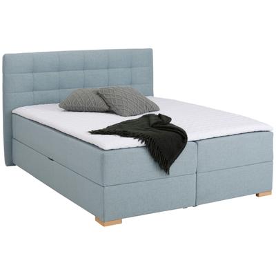 Boxbett HOME AFFAIRE "Olivet", blau (petrol), B:174cm L:230cm, Komplettbetten, in 4 Farben, 4 Breiten, 2 Matratzenarten, auch in Überlänge 220 cm Image