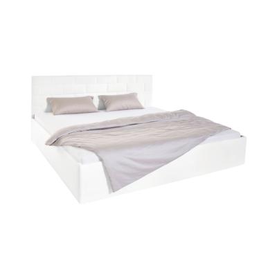 Polsterbett, weiß, B:210cm H:98cm L:210cm, Bezug Bett: 100% Polyester, Bonnell-Federkernmatratze: 51% Polypropylen, 39% Polyester, 10% Baumwolle, Kaltschaummatratze: 100% Polyester, Bezug abnehm- und waschbar bis 60u00b0C, WESTFALIA SCHLAFKOMFORT,... Image