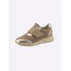 Sneaker HEINE, Damen, Gr. 42, taupe, hellgoldfarben, Synthetik, Leder, Glattleder, Glattleder, modisch, Schuhe