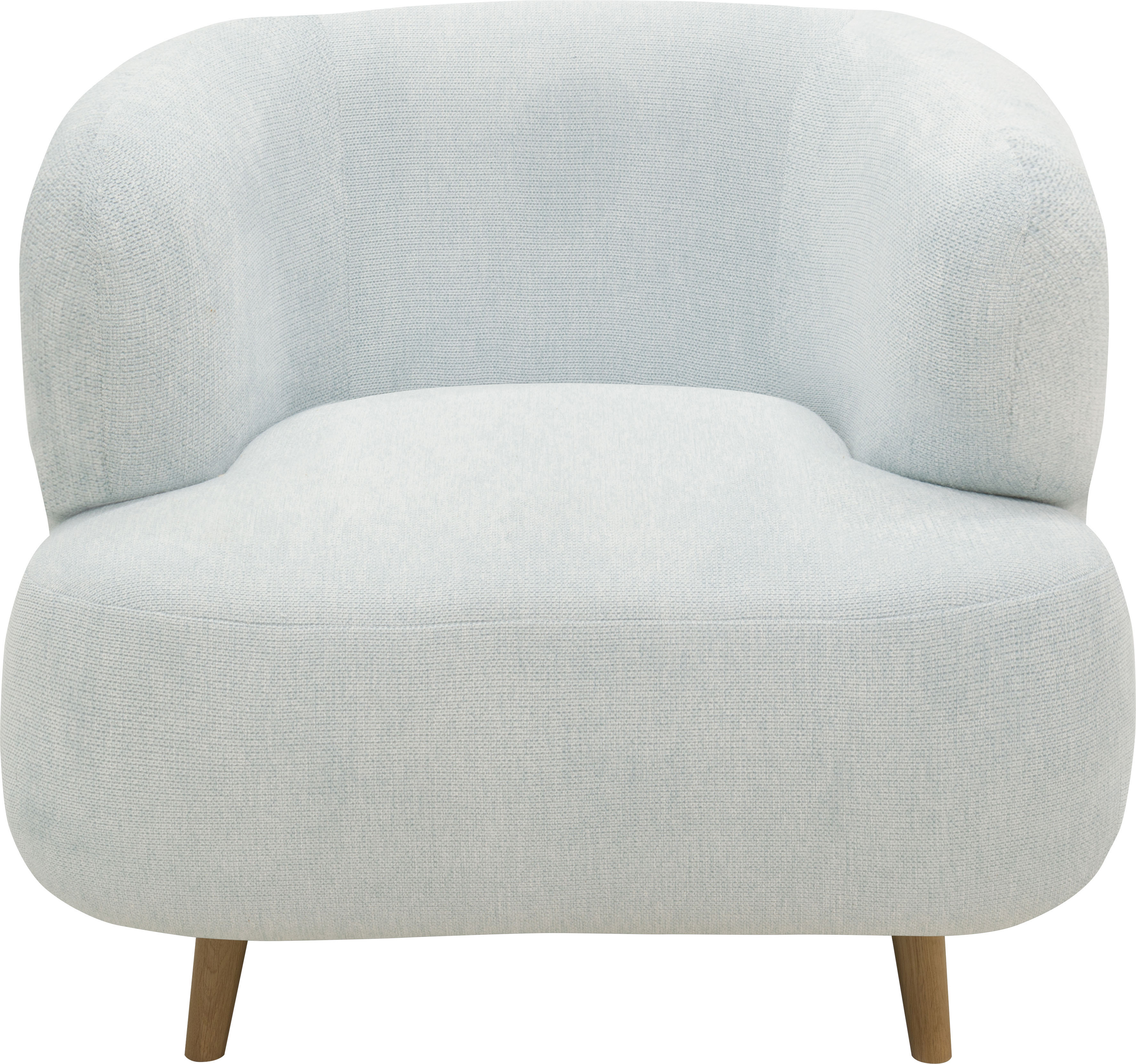 Sessel HOME AFFAIRE "Tistam", blau (hellblau), B:90cm H:73cm T:86cm, 95% Polyester, 5% Nylon, Sessel, Sessel, Formschöner Polstersessel, perfektes Einzelstück, organische Form