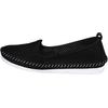 Slipper HEINE, Damen, Gr. 37, schwarz, Glattleder, Leder, sportlich, Schuhe