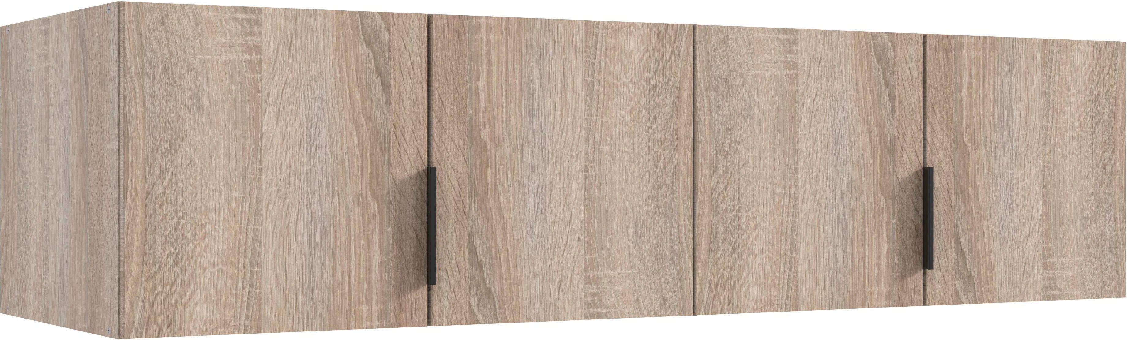 Schrankaufsatz WIMEX "Modena", braun (eiche sägerau nachbildung), B:160cm H:40cm T:54cm, Spanplatte, Möbelaufsätze, Schrankaufsatz, Aufsatzschrank