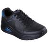 Sneaker SKECHERS "UNO ICON", Herren, Gr. 48,5, schwarz, Leder, unifarben, sportlich, Schuhe, Keilsneaker, Sneaker mit Luftkissen
