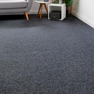 Teppichboden ANDIAMO "Invita, Nadelvlies, Made in Belgium", grau (anthrazit), B:200cm H:5mm L:1400cm, Kunstfaser, Teppiche, melierte Optik, Breite 200 cm oder 400 cm, robust & strapazierfähig Image