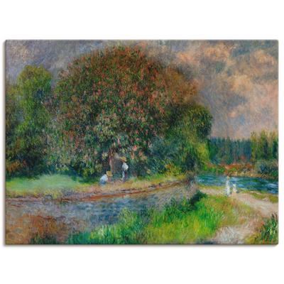 Wandbild ARTLAND "Blühender Kastanienbaum", grün (farbe bild(er): grün), B:120cm H:90cm T:1,8cm, Canvas, Leinwand, Bilder, als Leinwandbild, Poster in verschied. Größen Image