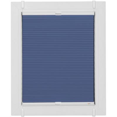 Plissee SUNLINES "Start-up Style Honeycomb", blau (dunkelblau, weiß, weiß), B:89cm H:185cm, Obermaterial: 100% Polyester, Plissees, verspannt mit Simply-Fix Klemmträger, Wabenplissee Image