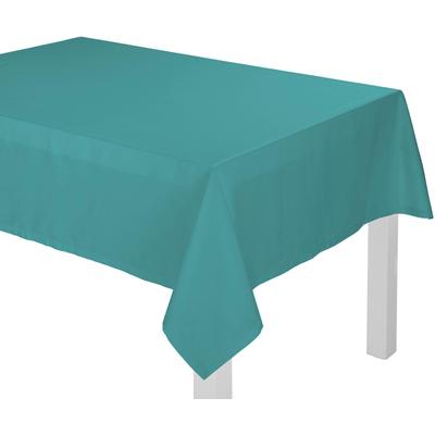 Tischdecke WIRTH "NEWBURY" Gr. 5, blau (türkis), B:130cm L:220cm, Polyester, Baumwolle, Tischdecken Image