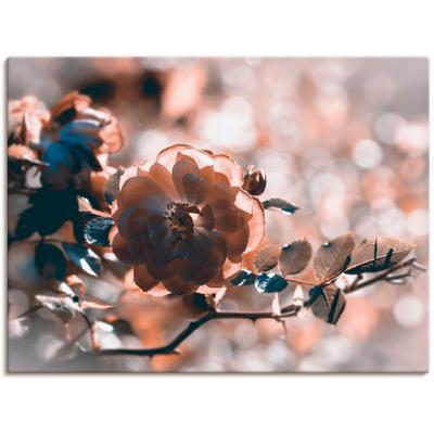 Wandbild ARTLAND "Rose", silber (farbe bild(er): silberfarben), B:80cm H:60cm T:1,8cm, Canvas, Leinwand, Bilder, als Leinwandbild, Wandaufkleber in verschied. Größen Image