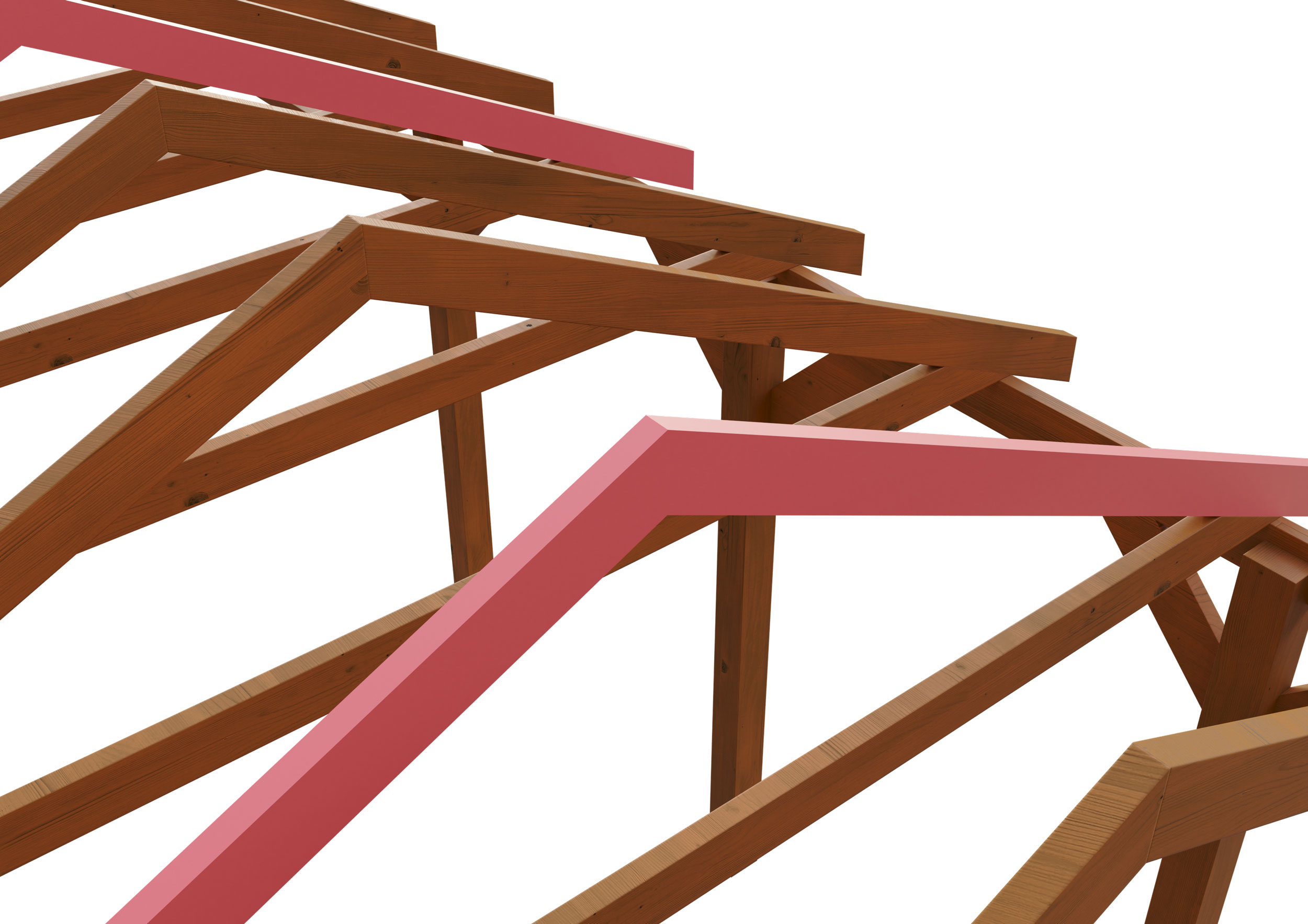 Carport-Stützelement SKANHOLZ "Schneelasterhöhung", braun (nussbaum), B:380cm T:600cm, Stützelemente, sk=3,25kN/m²