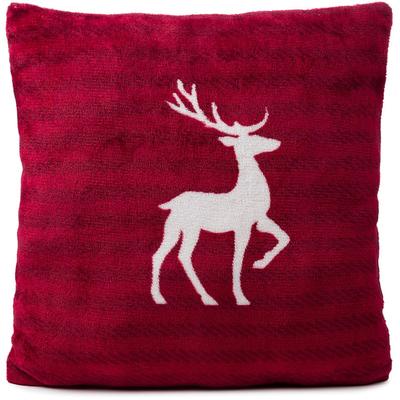Dekokissen GÖZZE "Scandic", rot (rot, weiß, bedruckt), B:45cm H:7cm L:45cm, Polyester, Dekokissen_Sitzkissen_Kissenhüllen Image