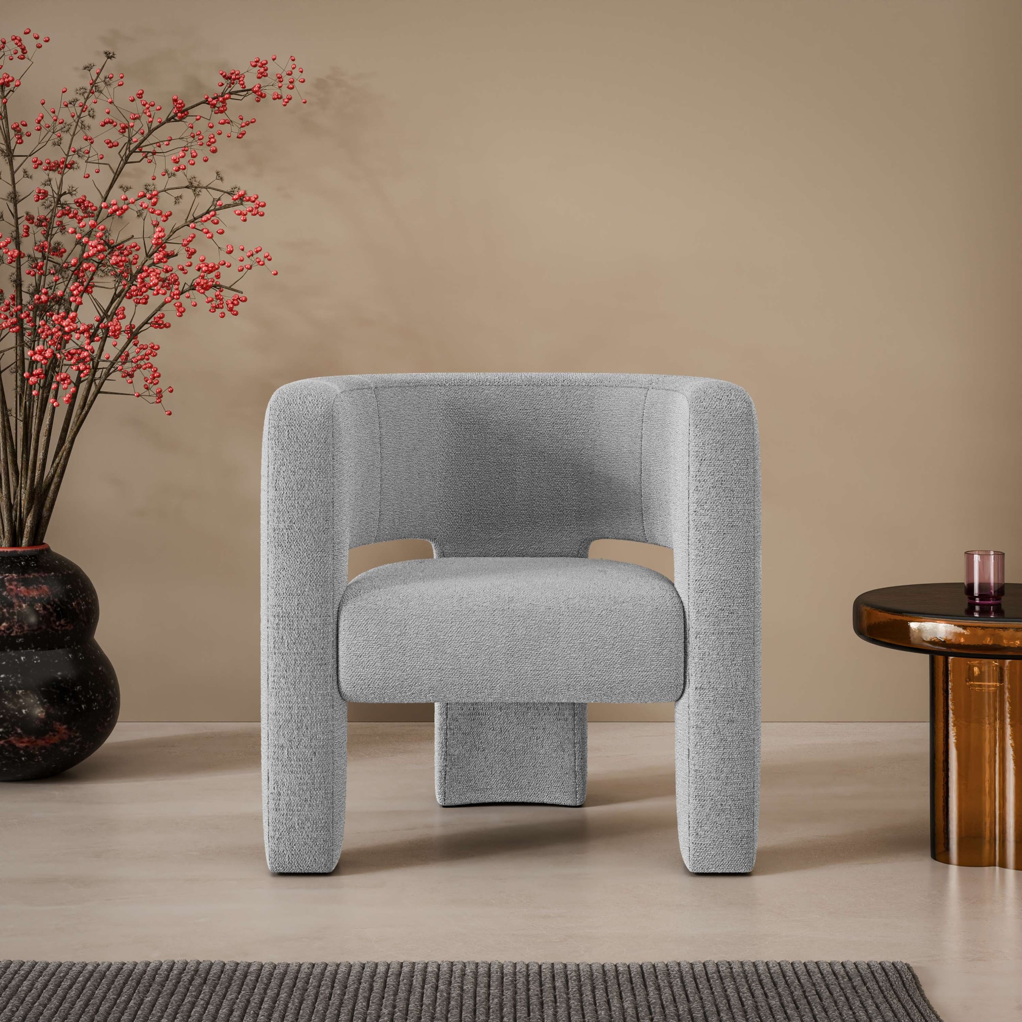 Sessel "Ohrensessel SELMIA Moderner Lounge-Sessel Einzelsitz, B/T/H 73/62/76cm", grau, B:73cm H:76cm T:62cm, 100% Polyester, LEGER HOME BY LENA GERCKE, Sessel, Lounge-Sessel, Relaxsessel/Lehnstuhl, erhältlich in trendigen Stoff- und Farboptionen