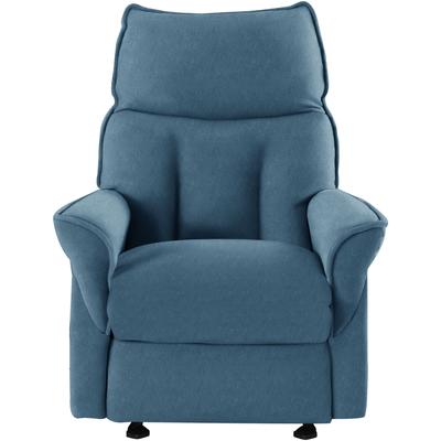Relaxsessel LA-Z-BOY "F200", blau (pigeon blau eqe 16), Sessel, Chenille EQE,manuell verstellbar, Relaxfunktion-Integrierte Fußstütze-Kopfstützenverstellung-Wippfunktion, B/H/T: 82cm x 103cm x 92cm, Chenille EQE (100% Polyester), inkl. Rücken- und... Image