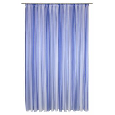 Gardine WIRTH "Eloise" Gr. 2, blau, B:450cm H:120cm, Polyester, Gardinen, Store Image