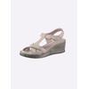 Sandale CASUAL LOOKS, Damen, Gr. 41, grau (hellgrau), Glattleder, sportlich, Schuhe