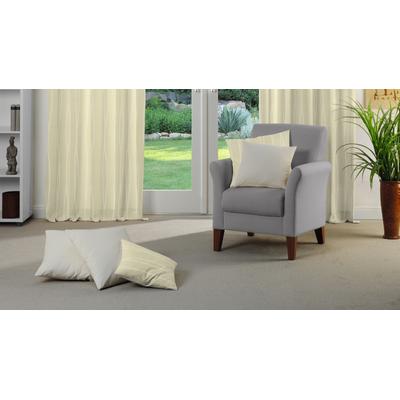 Dekokissen WIRTH "LANGWASSER" Gr. 1, beige (beige, gemustert, unifarben), B:40cm L:40cm, Kunstfaser, Dekokissen_Sitzkissen_Kissenhüllen, Kissenhülle ohne Füllung, 2 Stück Image
