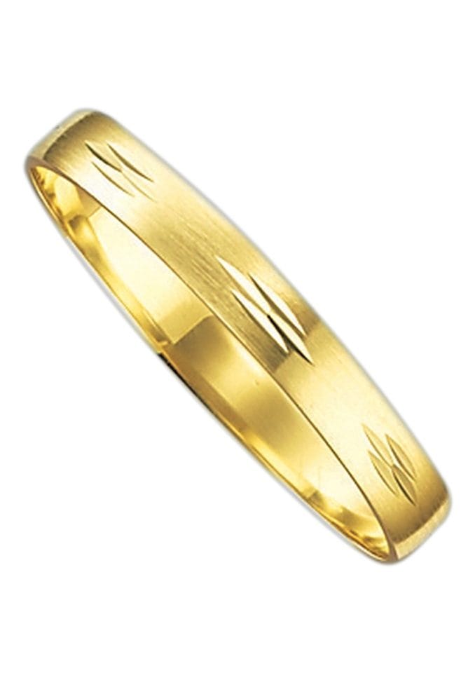 Trauring FIRETTI "Schmuck Geschenk Gold 375 Hochzeit Ehering Trauring "LIEBE" Gr. 16,5, gold (gelbgoldfarben), Fingerringe, 16,5, ohne Brillant, Gelbgold 585, 3mm, Made in Germany, wahlweise mit oder ohne Brillant Image