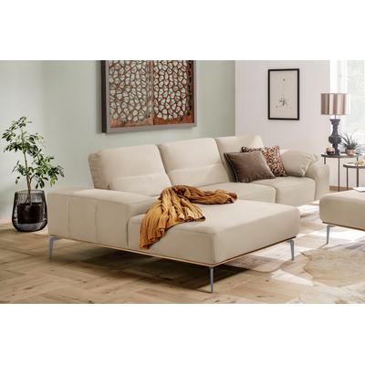 Ecksofa W.SCHILLIG "run, Designsofa mit tollem Sitzkomfort, bequem, L-Form", beige (elfenbein z73), B:319cm H:88cm T:178cm, Longlife Xtra-Leder Z73: Naturwalkleder der Luxusklasse aus den erlesensten Rohhäuten. Hautstärke 1, 1 u2013 1, 3 mm,... Image