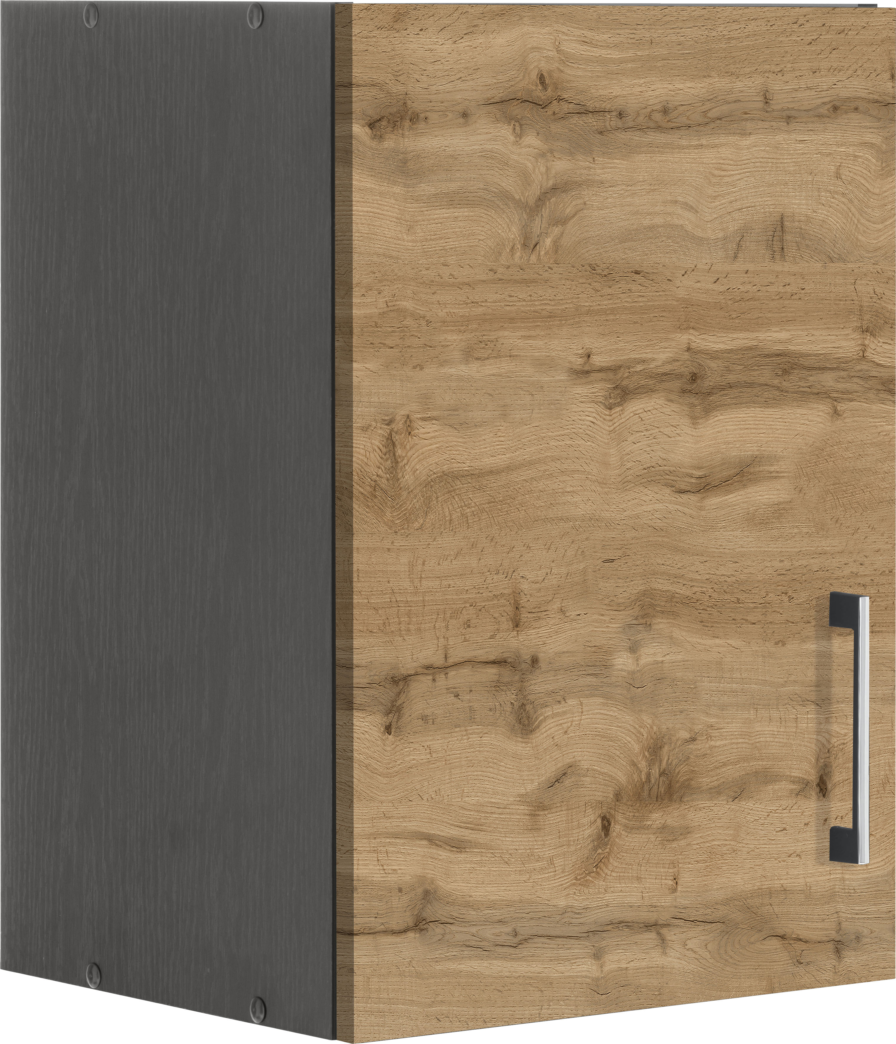 Hängeschrank KOCHSTATION "KS-Mali", grau (wotaneiche, graphit), B:40cm H:57cm T:34cm, Schränke, Hängeschrank