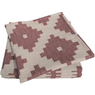 Stoffserviette ADAM "Maroccan Shiraz Light" Gr. 1, rot (kirsche), B:30cm L:30cm, Obermaterial: 100% Baumwolle, Servietten Image