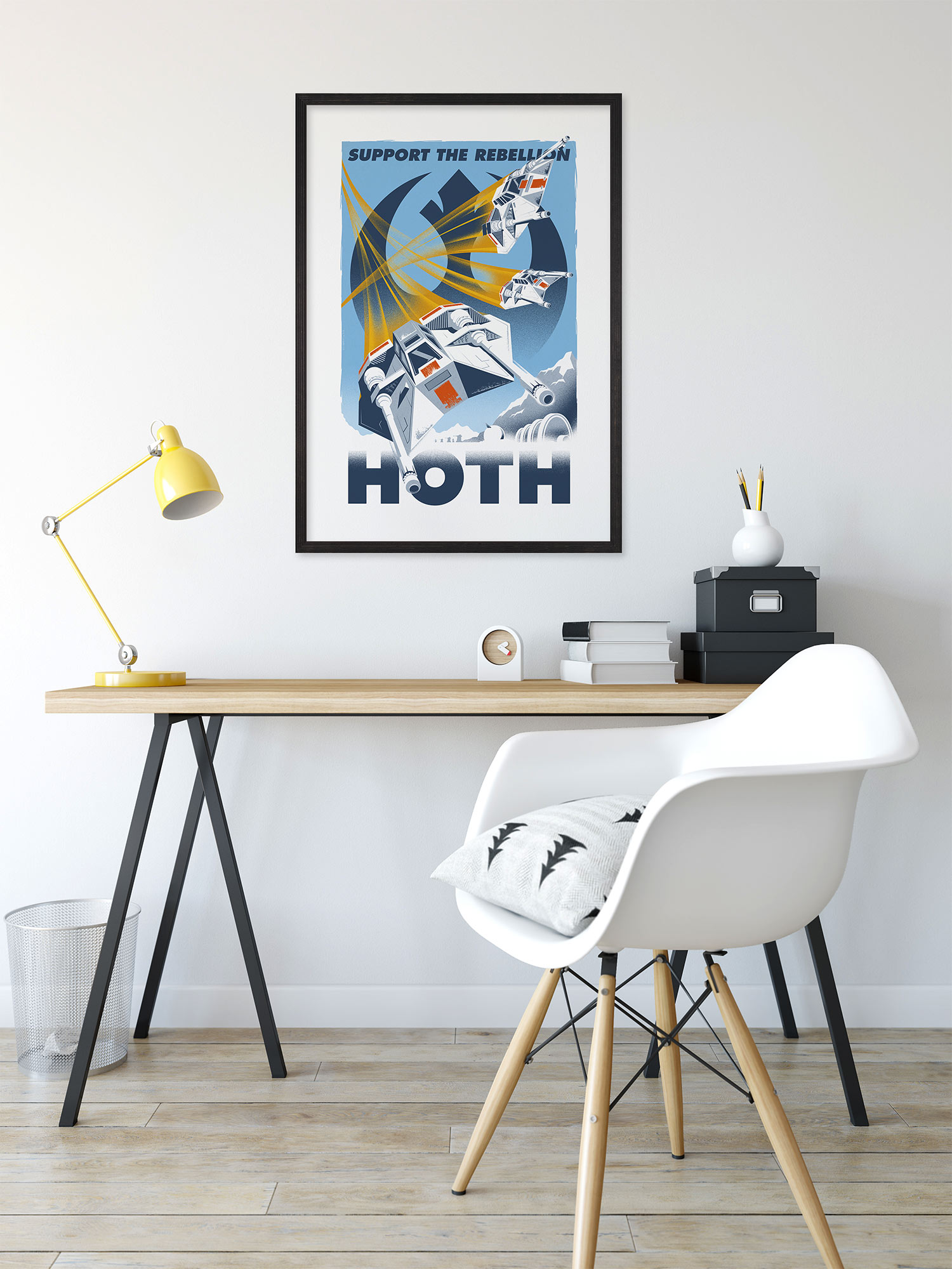 Wandbild KOMAR "Star Wars Hoth Temporary Headquarter", bunt (farbe bild(er): bunt), Disney, 1 Stk., Vlies, Bilder, 30 x 40 cm (Breite x Höhe) - Kinderzimmer, Dekoration Image