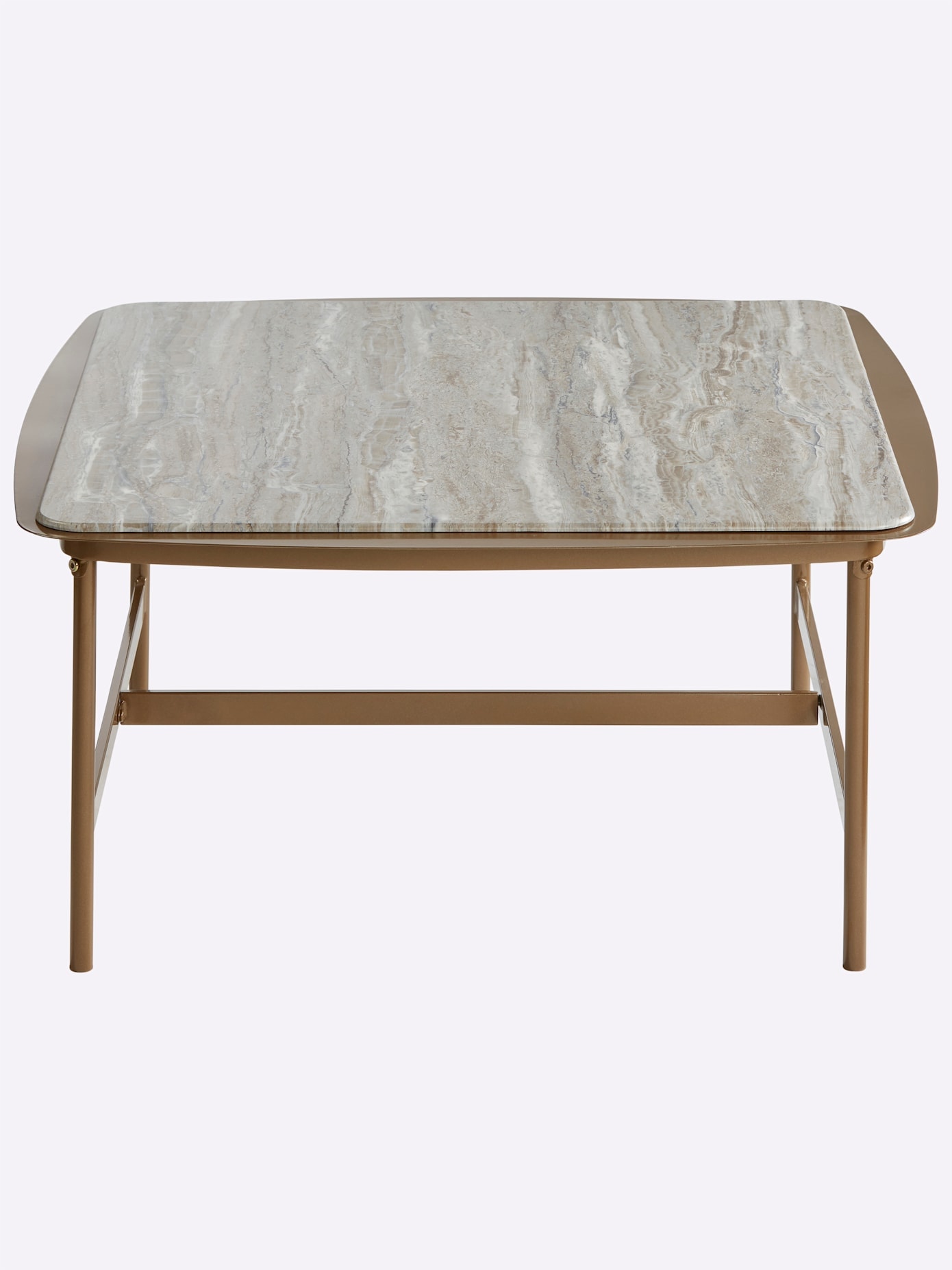 Couchtisch, gold (goldfarben, stein), B:80cm H:38cm T:80cm, Tische, Couchtisch Eckige Couchtische