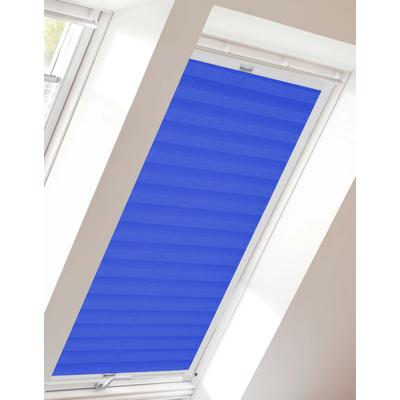 Dachfensterplissee SUNLINES "Young Style Crush", blau (blau, weiß), B:61,4cm H:136,1cm, Obermaterial: 100% Polyester, Plissees, mit Führungsschienen Image