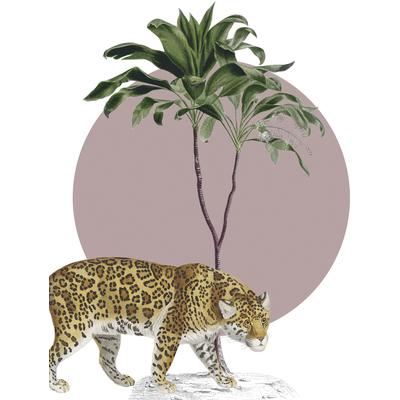 Bild KOMAR "Botanical Garden Jaguar", rosa (farbe bild(er): rosa), B:40cm H:50cm, Papier, Holz, Bilder, Wandbild zur Dekoration - ohne Rahmen Image