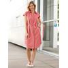 Hemdblusenkleid CLASSIC BASICS "Kleid", Damen, Gr. 50, Normalgrößen, rosa (flamingo), 70% Baumwolle, 30% Viskose, unifarben, kurz, Kurzarm, Kleider