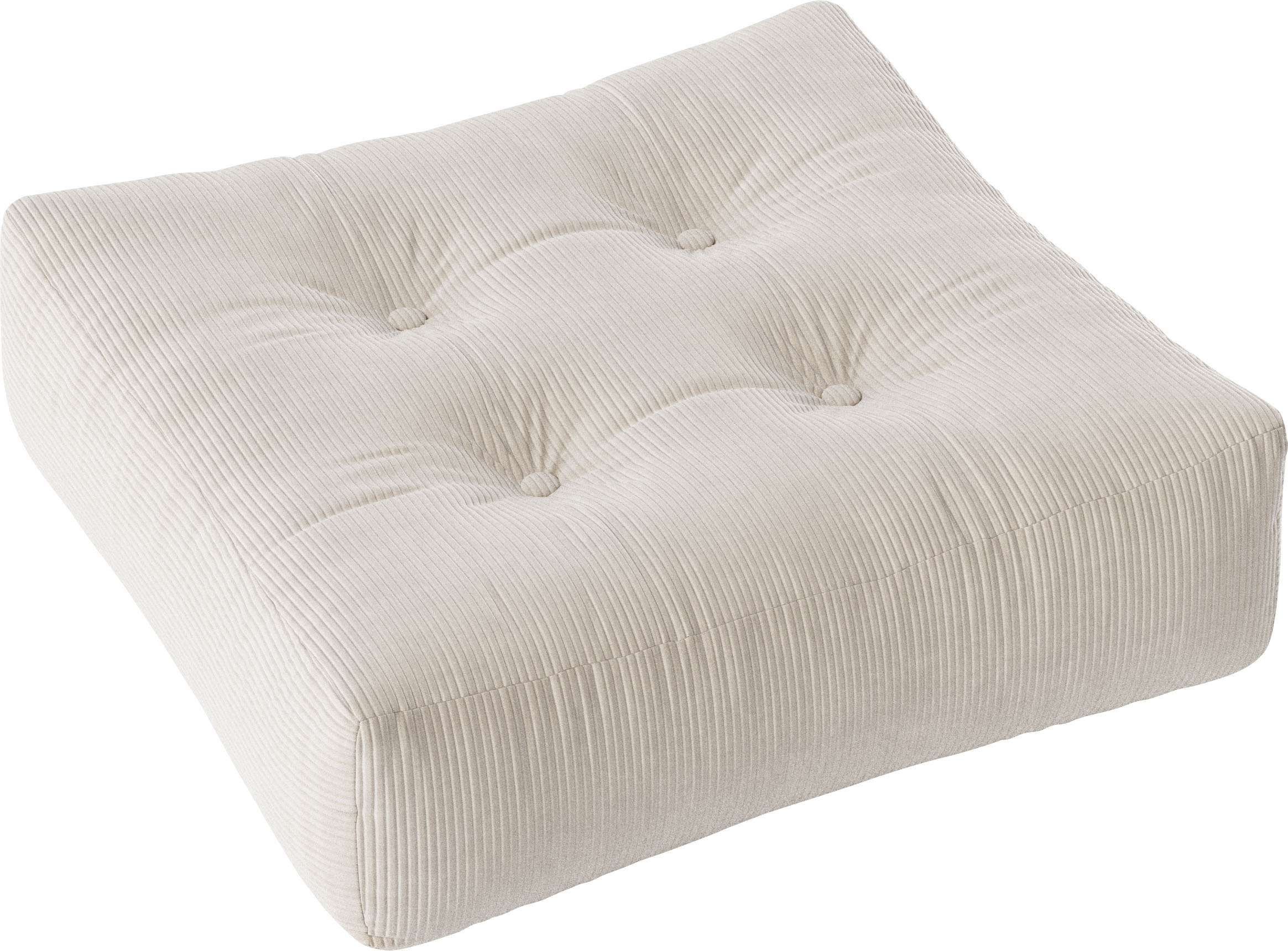 Pouf KARUP DESIGN "More Pouf", beige (elfenbein), B:70cm H:22cm T:70cm, Stoff, Poufs