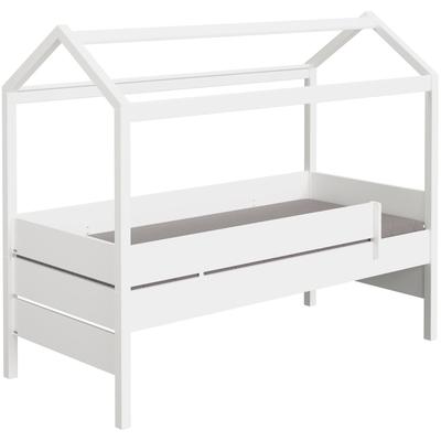 Hausbett PAIDI "TINY HOUSE", weiß (kreideweiß), B:100cm H:175cm L:210cm, Betten, mit Rausfallschutz, individuell gestaltbar, hochwertig verarbeitet Image