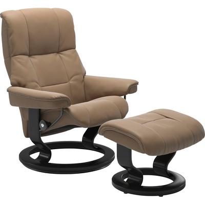 Relaxsessel STRESSLESS "Mayfair", braun (almond paloma), B:88cm H:102cm T:77cm, Leder BATICK: BATICK ist ein leicht korrigiertes, durchgefärbtes und genarbtes Möbelleder, bei dem die meisten Unebenheiten und Spuren in der Regel entfernt wurden.,... Image