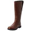 Weitschaftstiefel SHEEGO, Damen, Gr. 40, braun, Leder, Schuhe