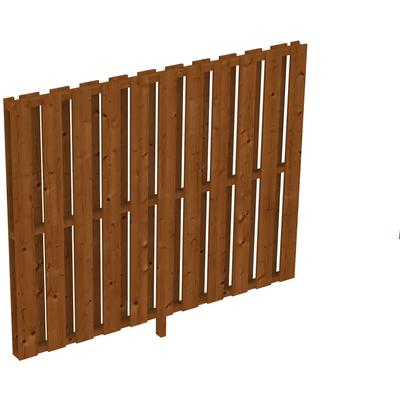 Carport-Seitenwand SKANHOLZ "Deckelschalung", braun (nussbaum), B:205cm H:160cm, Holzwerkstoff, Gartenhaus-Seitenwände Image