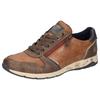 Sneaker LERROS, Herren, Gr. 45, braun (cognac, braun), Lederimitat, casual, Schuhe, Schnürschuh, Freizeitschuh, Halbschuh mit Reißverschluss