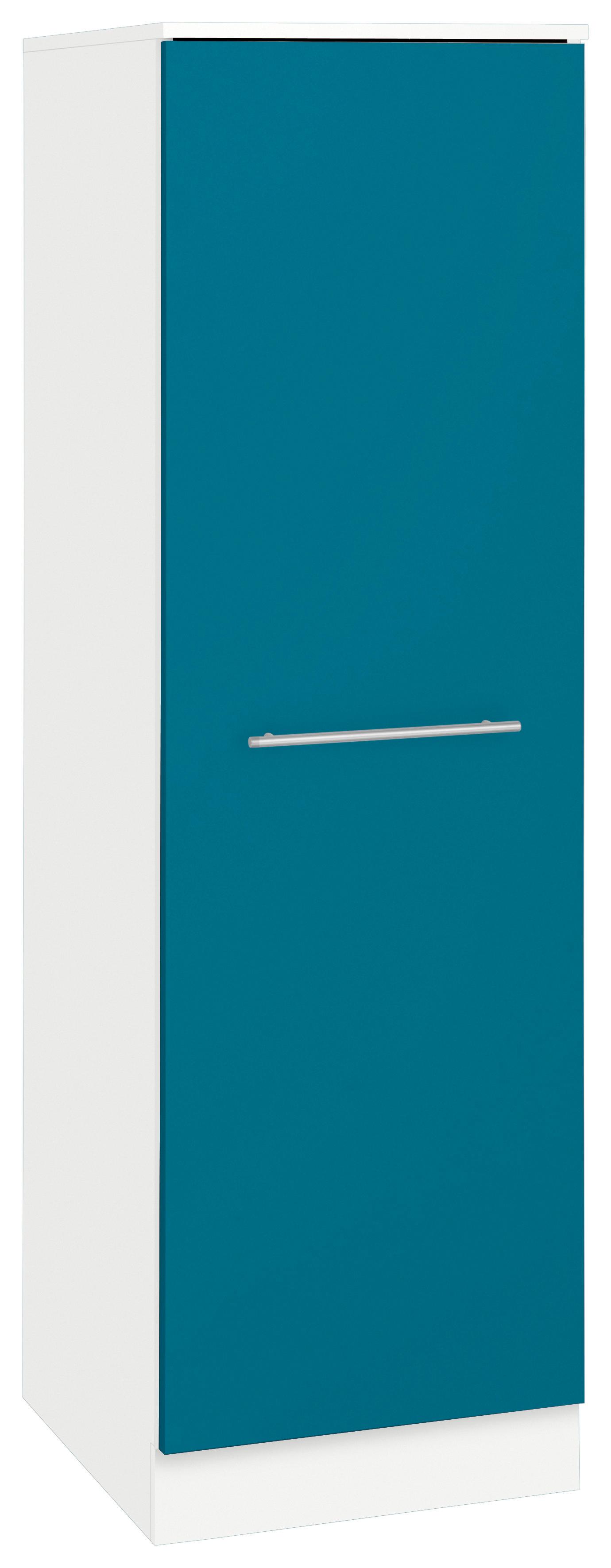 Vorratsschrank WIHO KÜCHEN "Flexi2", blau (front: ozeanblau, korpus: weiß), B:50cm H:165cm T:57cm, Schränke, Breite 50 cm, mit 4 Auszügen Image