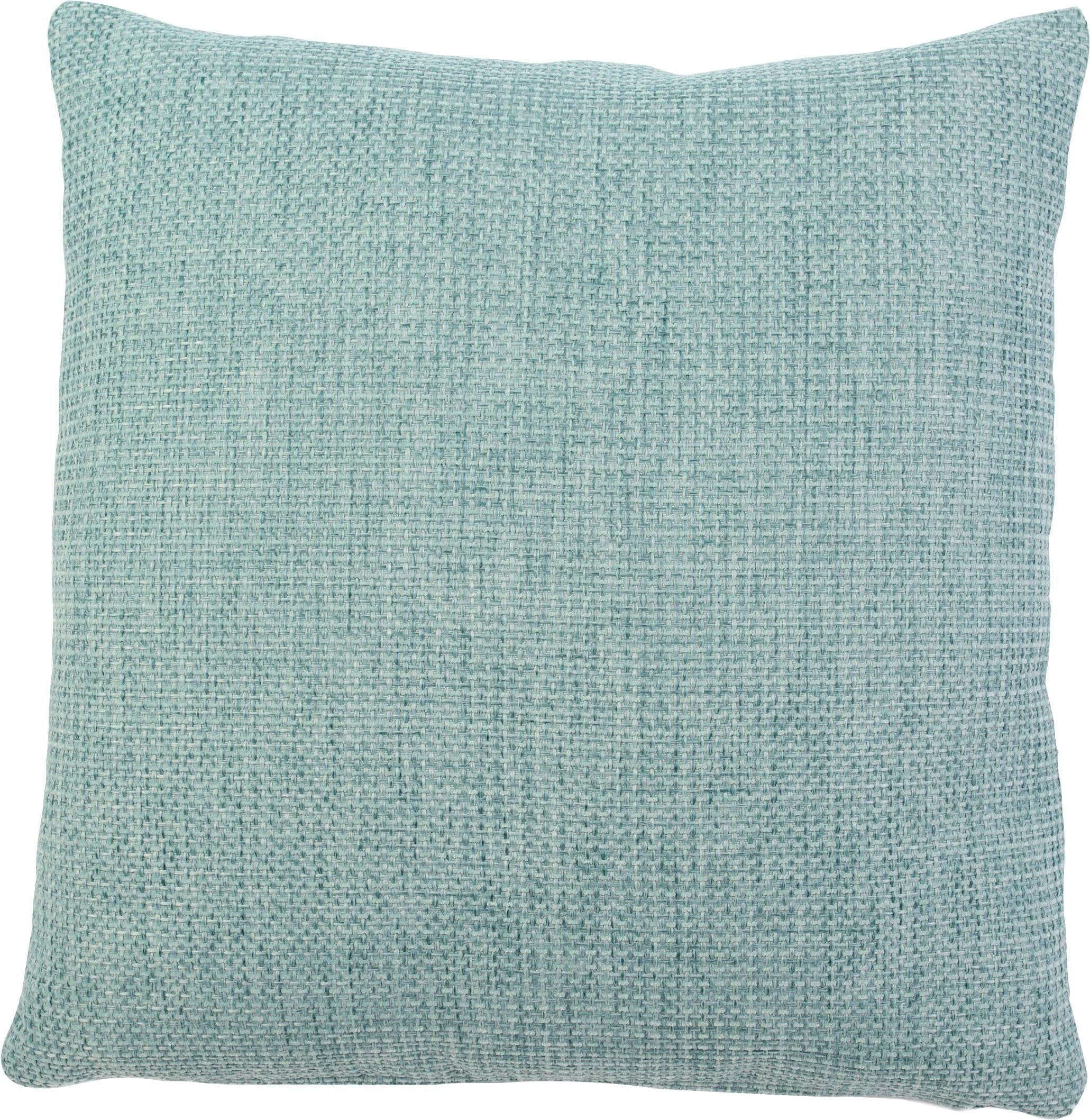 Kissenhüllen GÖZZE "Dallas", grün (türkis), B:40cm L:40cm, Polyester, Obermaterial: 100% Polyester, Kissenbezüge, in vielen Farben