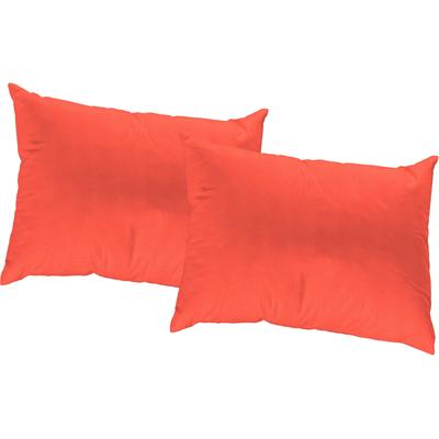 Dekokissen WIRTH "WirthNatur" Gr. 1, rot (rot, unifarben), B:40cm L:40cm, Baumwolle, Dekokissen_Sitzkissen_Kissenhüllen, Kissenhülle ohne Füllung, 2 Stück Image