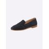 Slipper ANDREA CONTI, Damen, Gr. 40, blau (marine), Leder, Rindsleder, Nubukleder, modisch, Schuhe