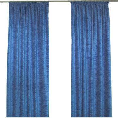 Vorhang WIRTH "Holmsund 288g/qm" Gr. 11, blau (royalblau), B:172cm H:245cm, Chenille, Polyacryl, Gardinen Image
