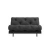 Daybett KARUP DESIGN "Roots Schlafsofa, Gästebett, Sofa inkl. Futonmatratze", grau (dunkelgrau), B:140cm H:85cm, Bezug: 80% Baumwolle, 20% Polyester, Daybetten, Inkl. Futonmatratze, in mehreren Größen & Farben erhältlich