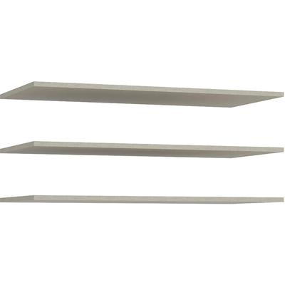Einlegeboden FORTE, grau, B:86,5cm H:42cm T:1,5cm, Spanplatte, Einlegeböden, Einlegeboden 3er Set, optional bestellbar, Textilstruktur Image