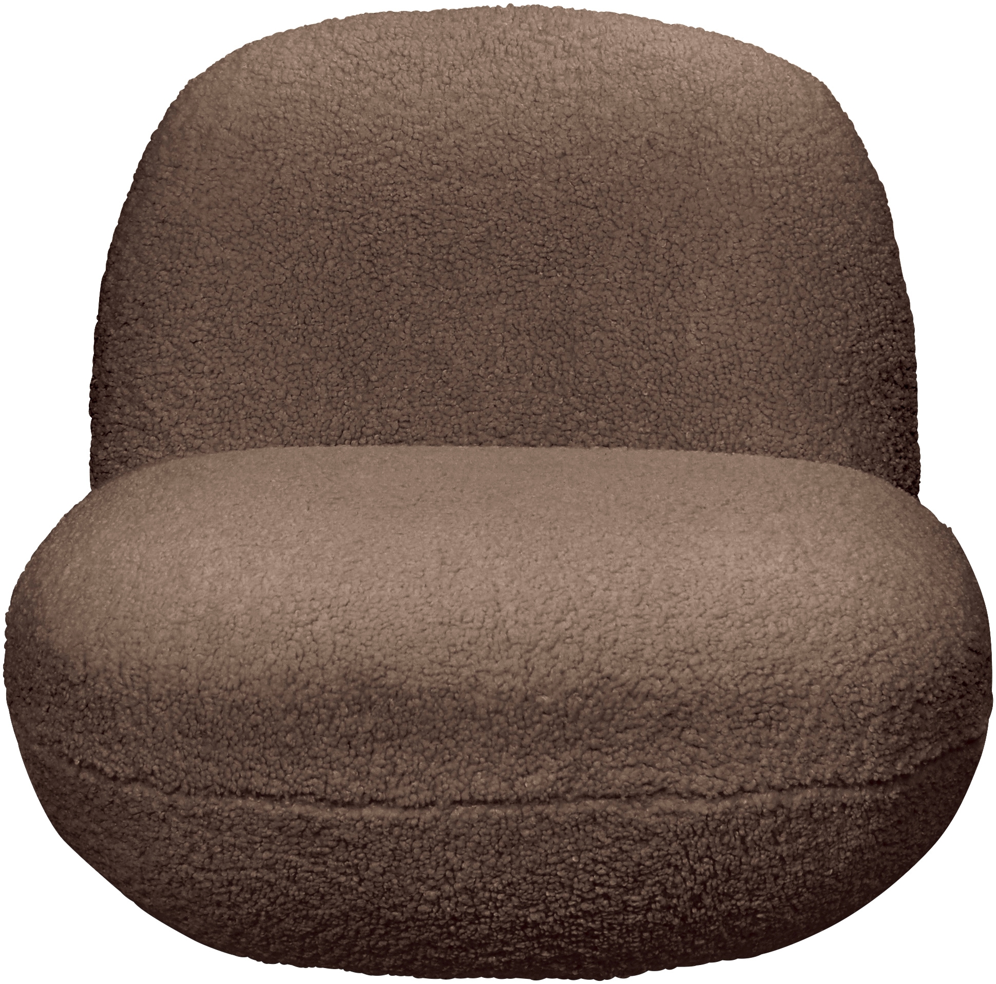 Drehsessel ED EXCITING DESIGN "Chris", braun, B:85cm H:70cm T:99cm, 100% Polyester, Sessel, frei im Raum stellbar, drehbar