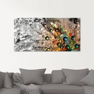 Glasbild ARTLAND "Farbenfrohe Natur", bunt (farbe bild(er): bunt), B:100cm H:50cm, Bilder, in verschiedenen Größen Image